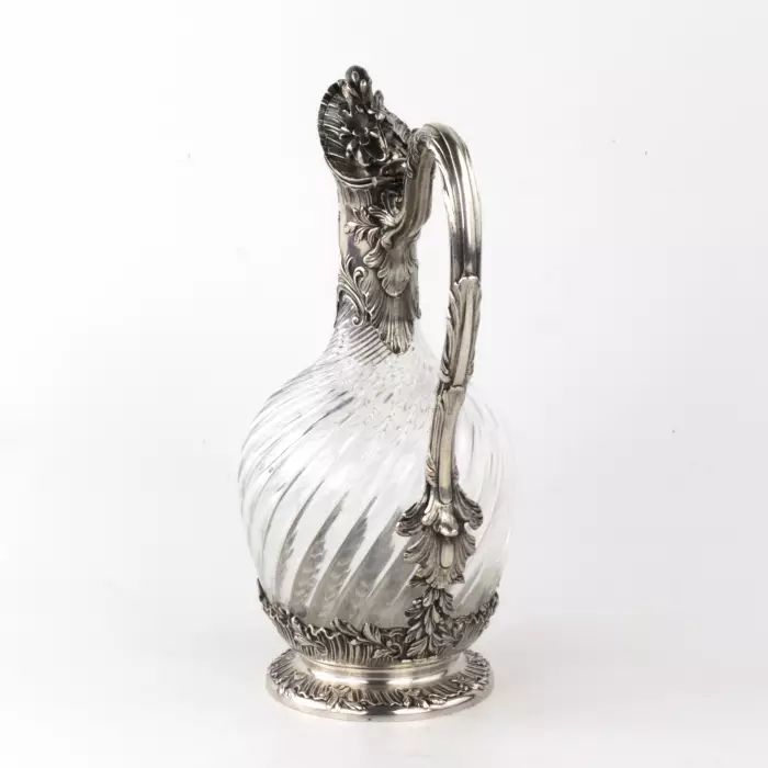 Great silver wine jug. 