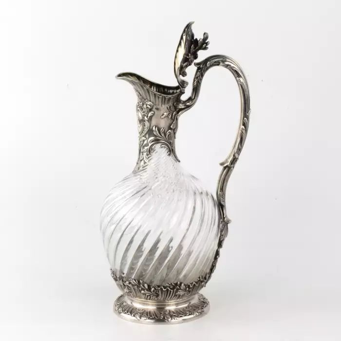 Great silver wine jug. 