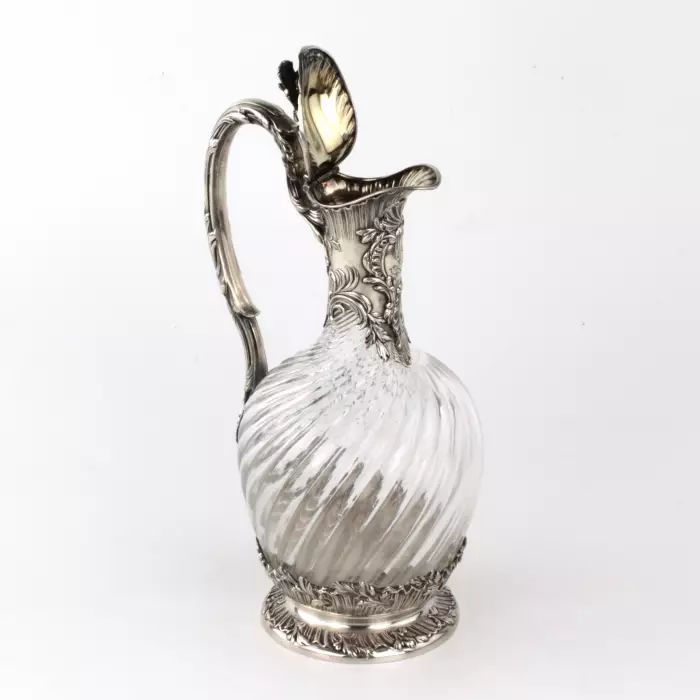 Great silver wine jug. 