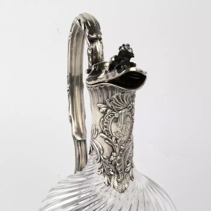 Great silver wine jug. 