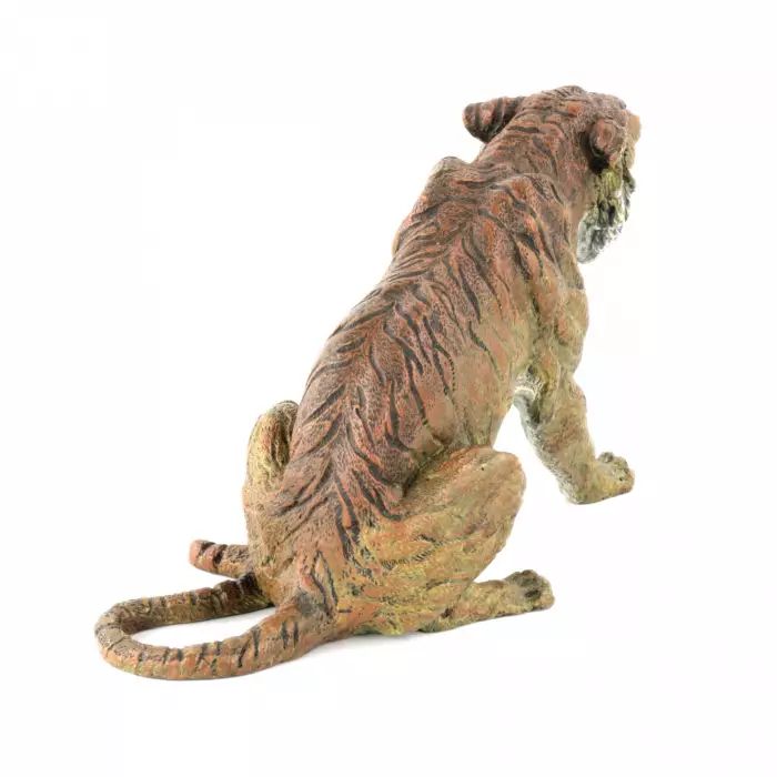 Bronze viennois peint Tigre. 