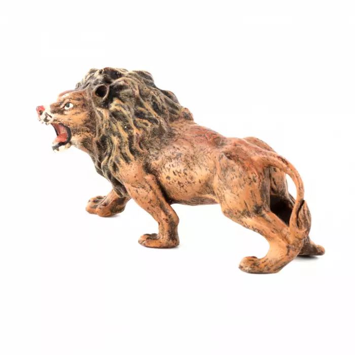 Miniature en bronze de Vienne Lion, usines Bergman. 