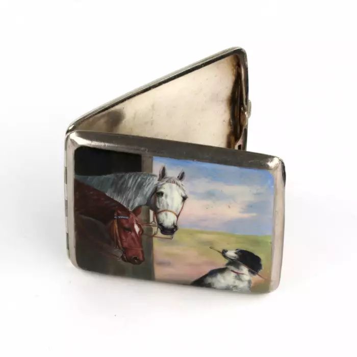 Cigarette case. 