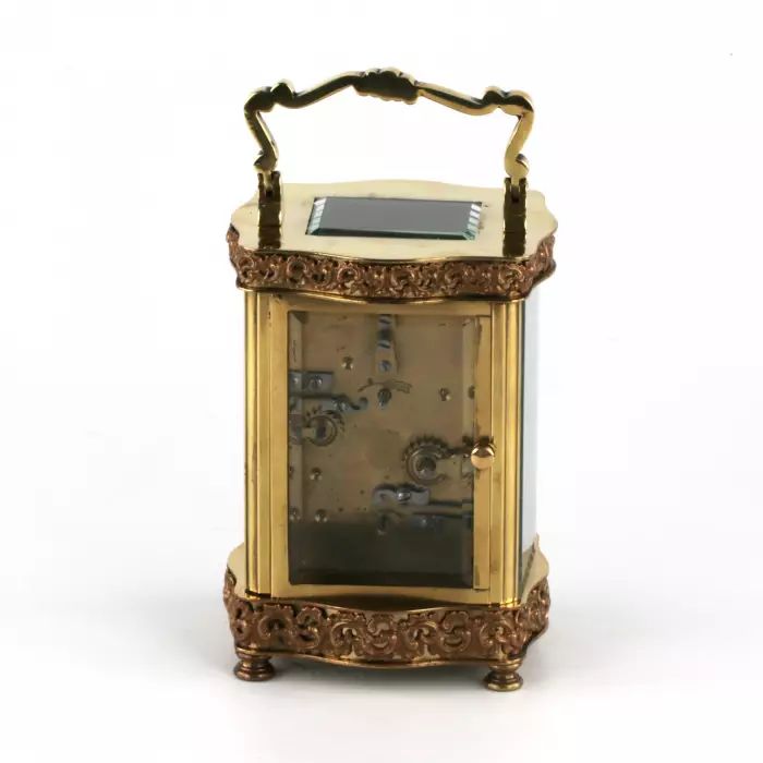 Magnificent carriage clock in its own case. 