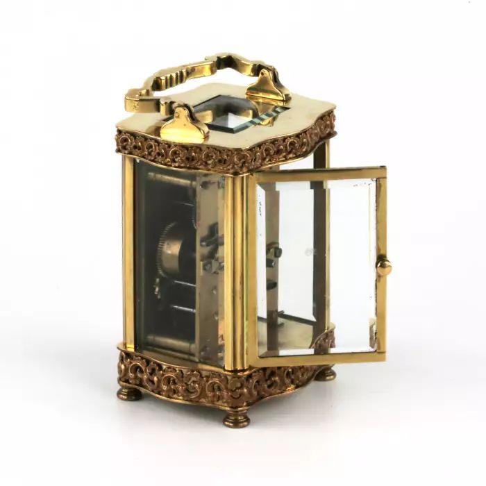 Magnificent carriage clock in its own case. 