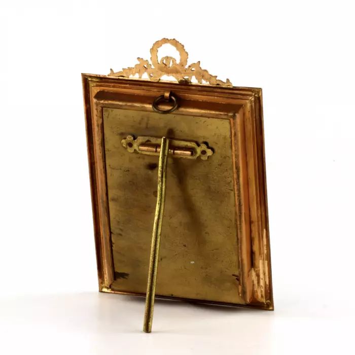 Photo frame of gilded bronze, neoampire style. 