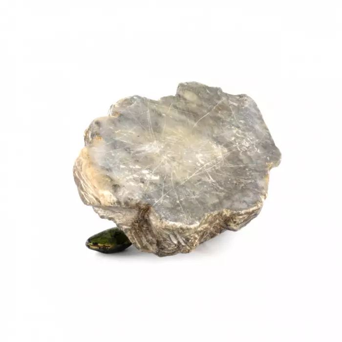 Бронзовая миниатюра "Ящерка на камне".