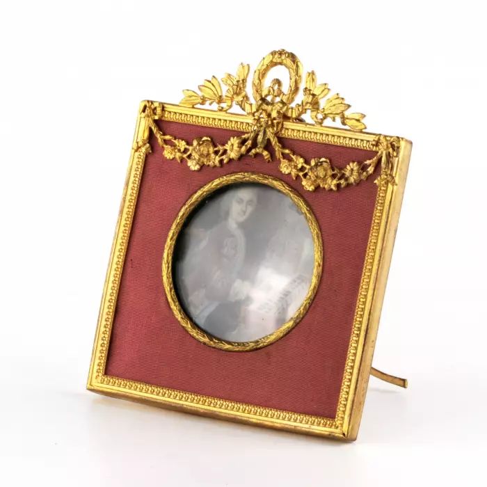 Antique photo frame of the late 19th century. 