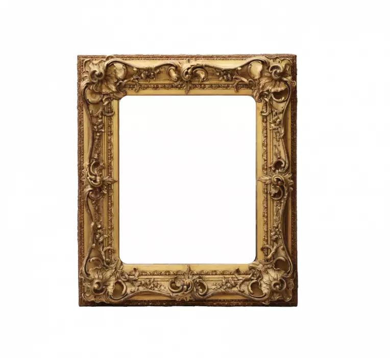 Miroir dans le cadre du style Neo-rococo.19e siècle.