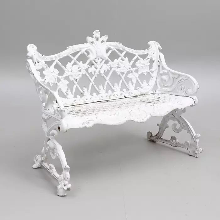 Garden bench in Louis XV style. 