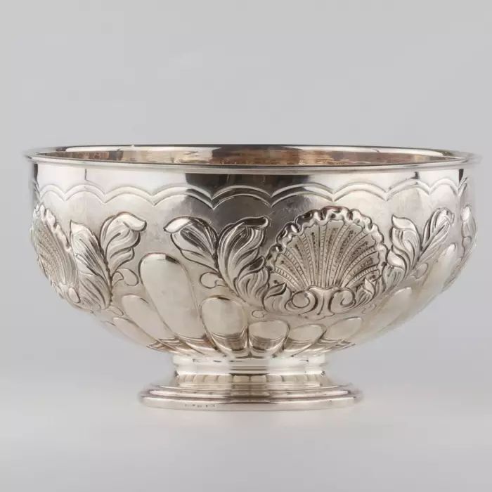 Silver champagne bowl. Italy. Pampaloni.