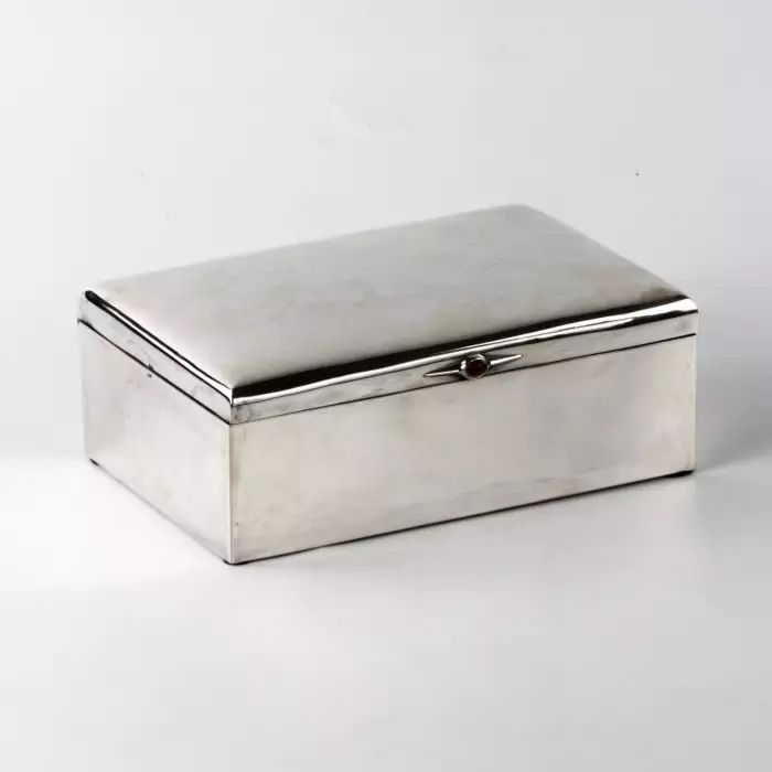 Silver cigar box