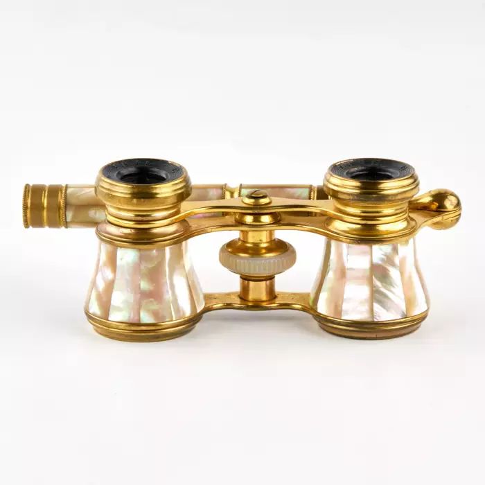 Theatrical binoculars with a handle. 