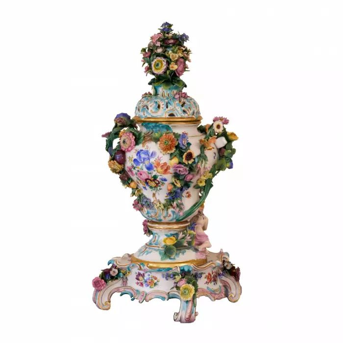 Grandioza porcelāna vāze "Meissen", 19.gs. 