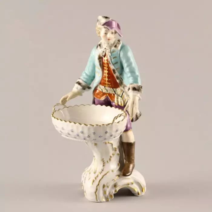 Bol figurine-bonbon en porcelaine. KPM. 