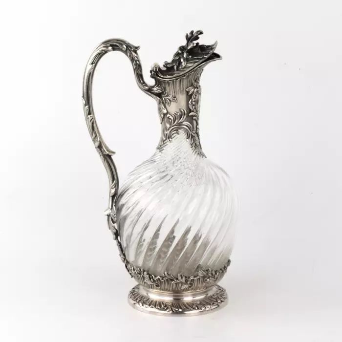 Great silver wine jug. 