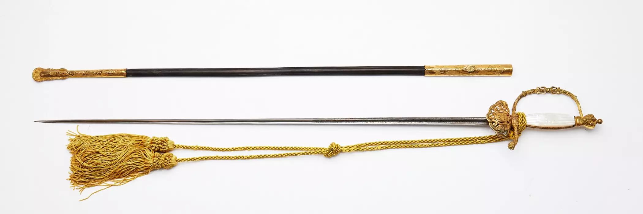 Swedish ceremonial sword of the late 19th century. 