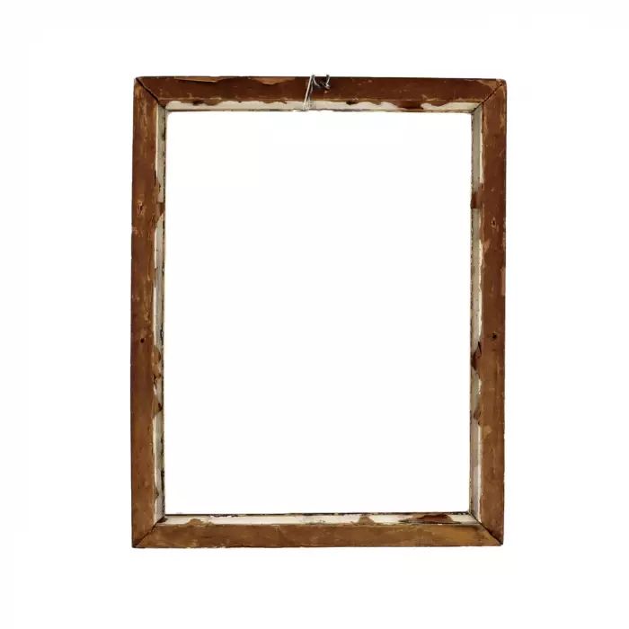 Gilded wood frame.
