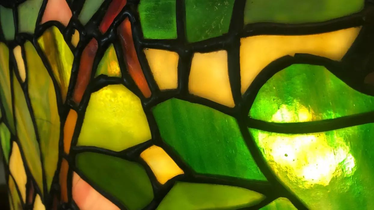 Tiffany style lamp.