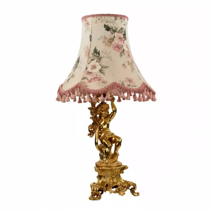 Gilded bronze lamp in the neo-rococo style. 