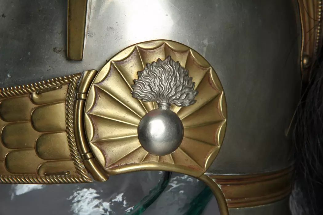 Casque de cuirassier belge du milieu du XIXe siècle 