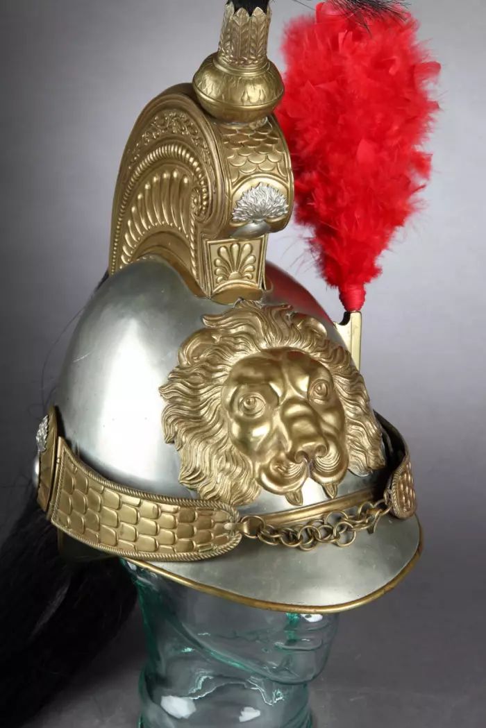 Casque de cuirassier belge du milieu du XIXe siècle 