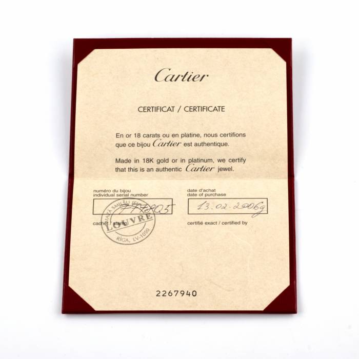 Серьги с бриллиантами модель Bamboo «Cartier» 
