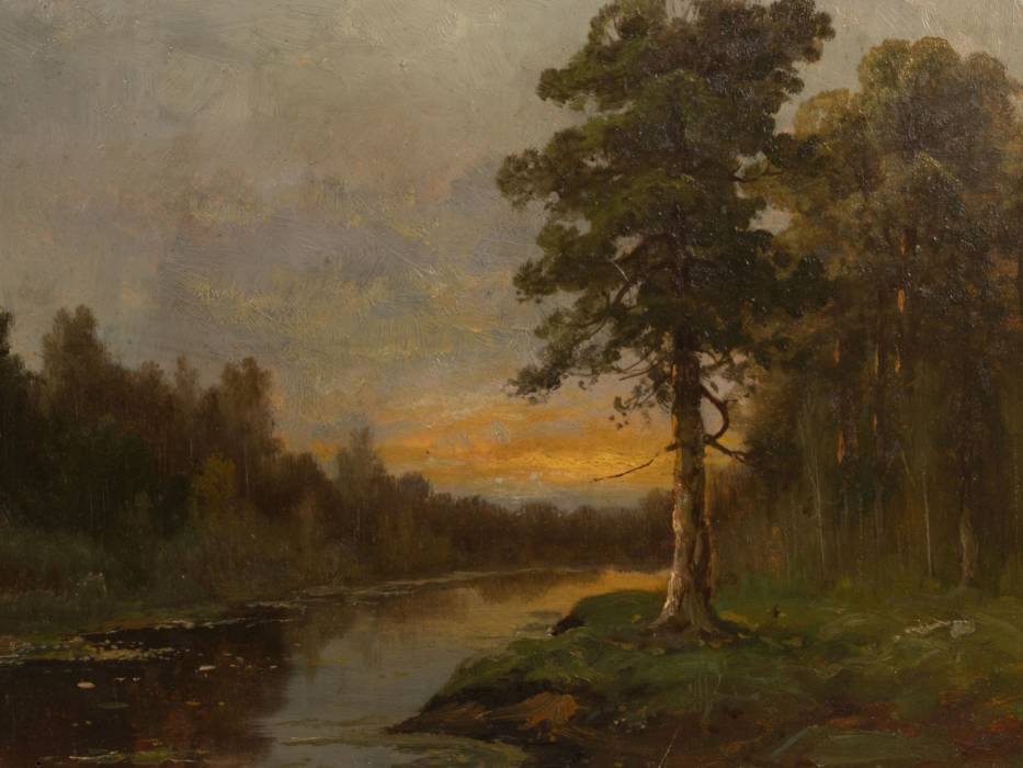 Rosen K. Forest river. Early 20th century