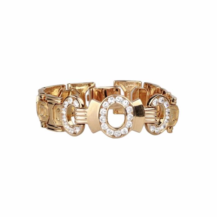 Bracelet in 18K yellow gold in the style of Chanel