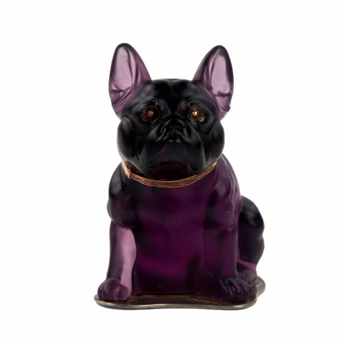 Imperial Glass Factory, French Bulldog miniature. 