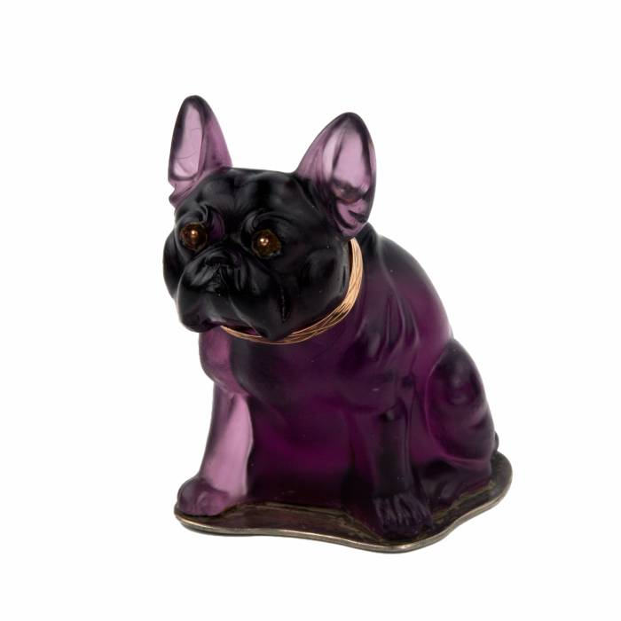 Verrerie Imperiale, miniature Bouledogue Français. 