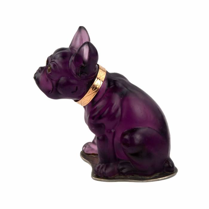 Imperial Glass Factory, French Bulldog miniature. 