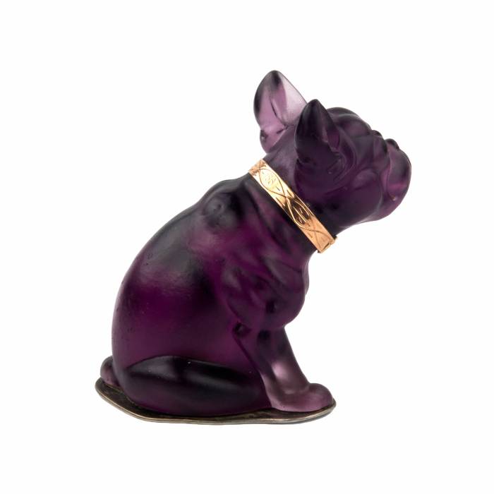 Imperial Glass Factory, French Bulldog miniature. 