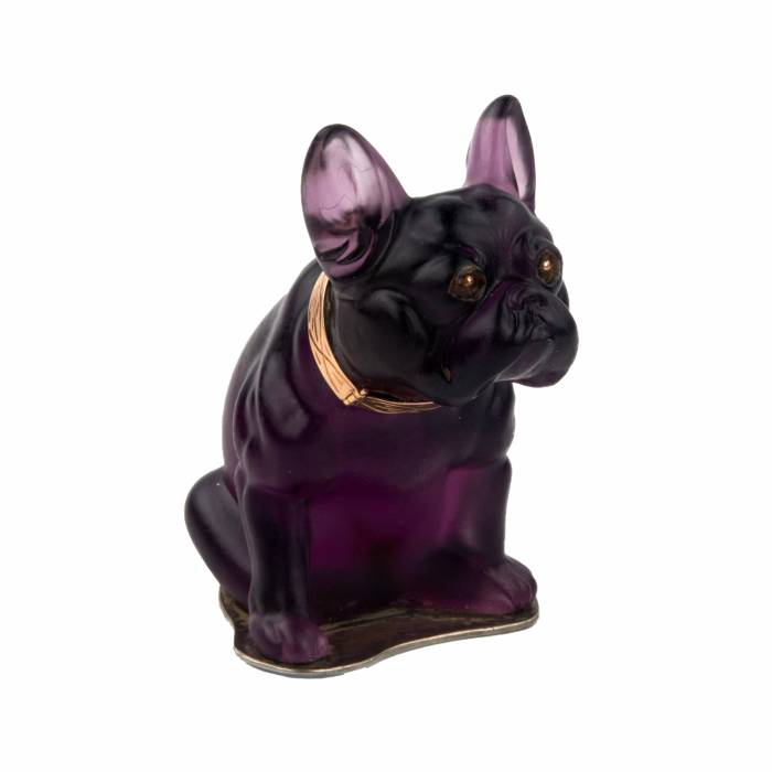 Imperial Glass Factory, French Bulldog miniature. 