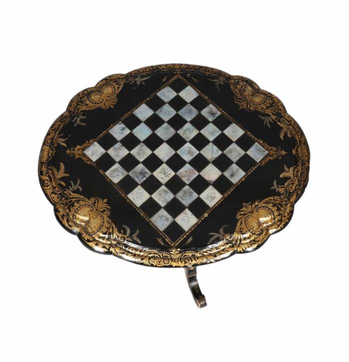 Magnificent Louis XV style chess table. 