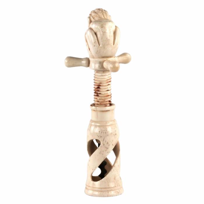The rarest erotic bone corkscrew of the 1920 century. 