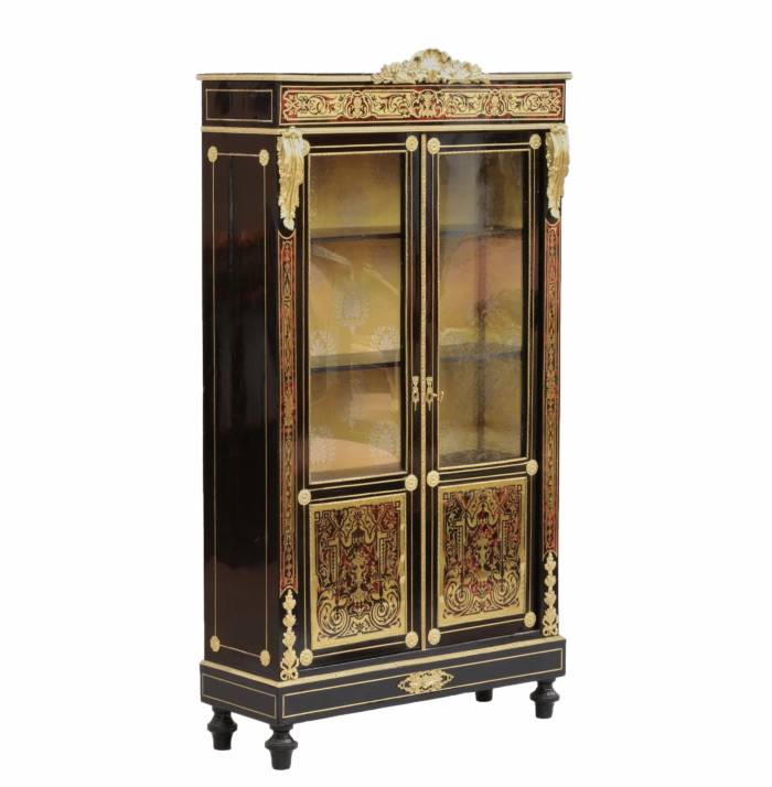 Showcase in Boulle style. 19th century. 