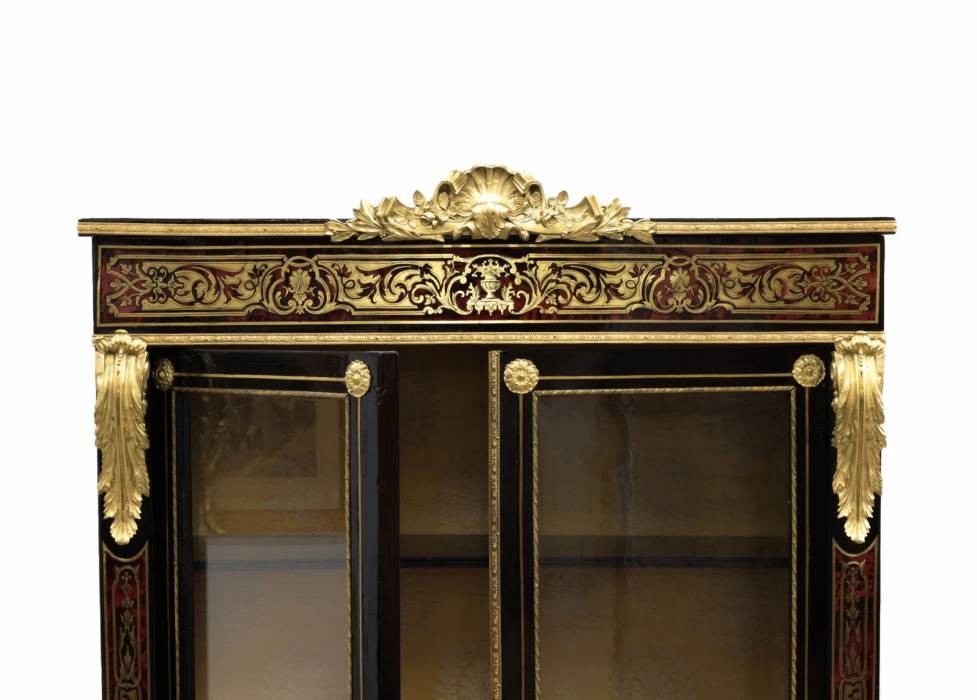 Showcase in Boulle style. 19th century. 