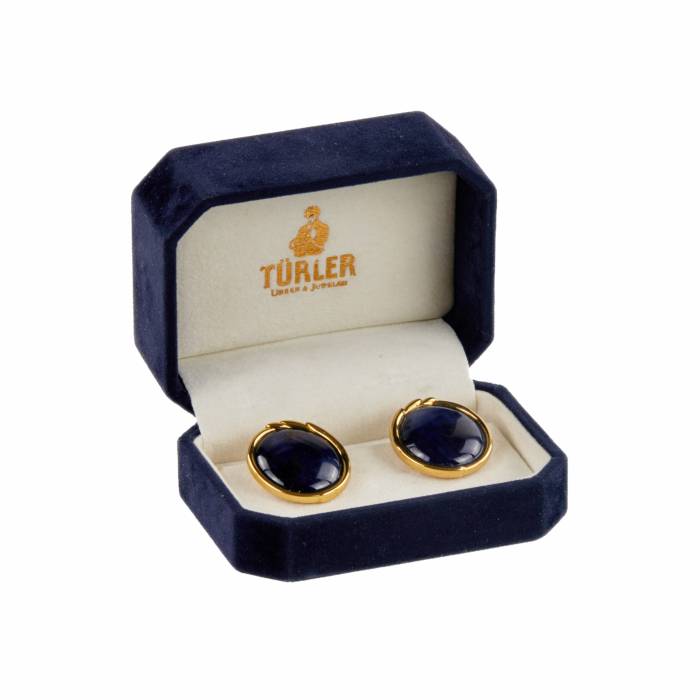 Clip-on earrings with sapphires. Türler, Switzerland 