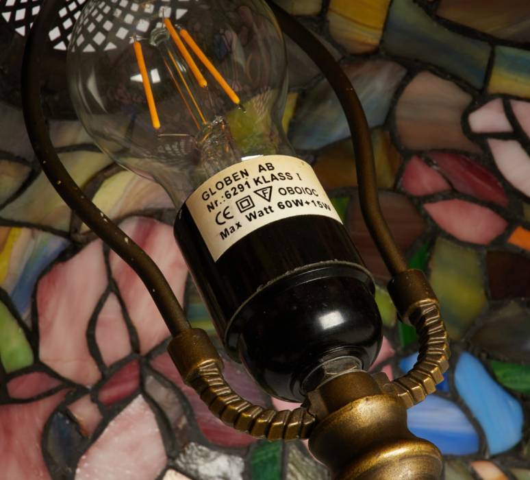 Table lamp in Tiffany style. 