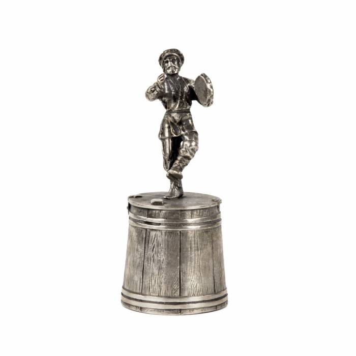Silver cup Dancing man with a tambourine. 