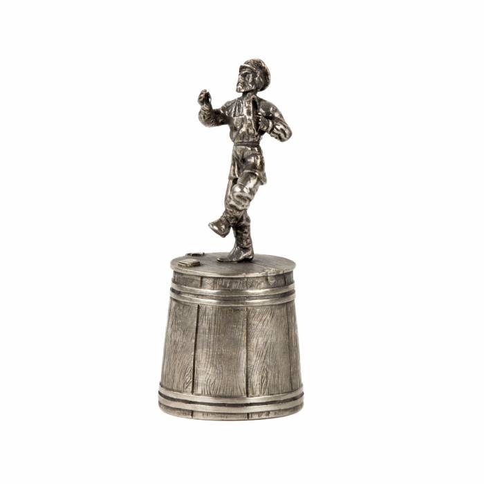 Silver cup Dancing man with a tambourine. 