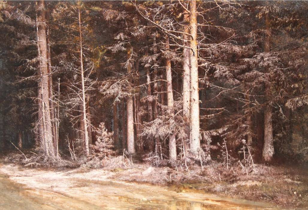 Iouli Ioulievitch Klever. Forêt de pins après la pluie 1895 
