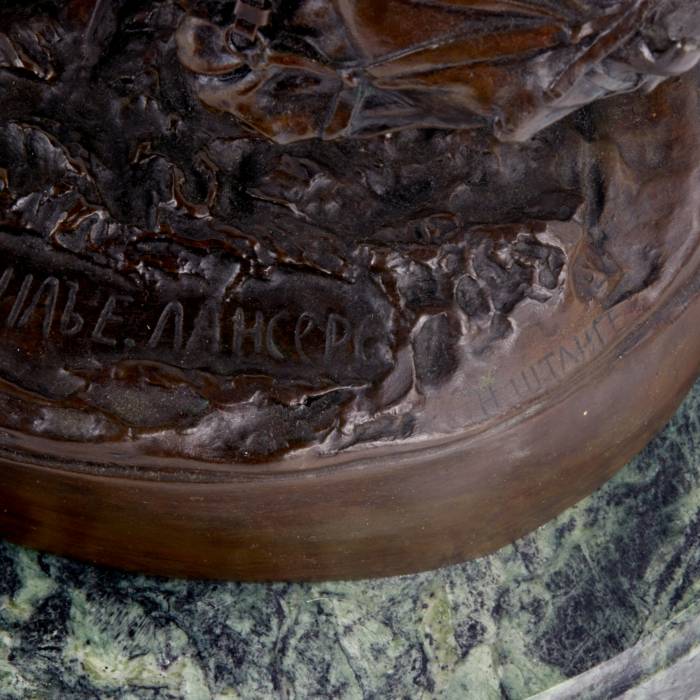  Bronzas skulptūra Zaporožjes kazaks pēc kaujas. Modele E.Lansare.