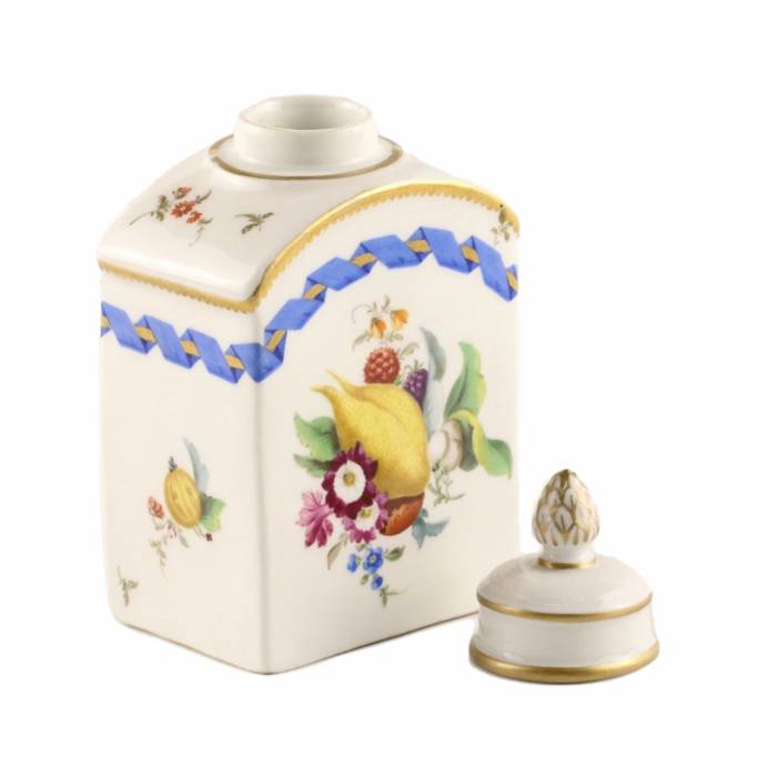 Tea caddy. Meissen. 