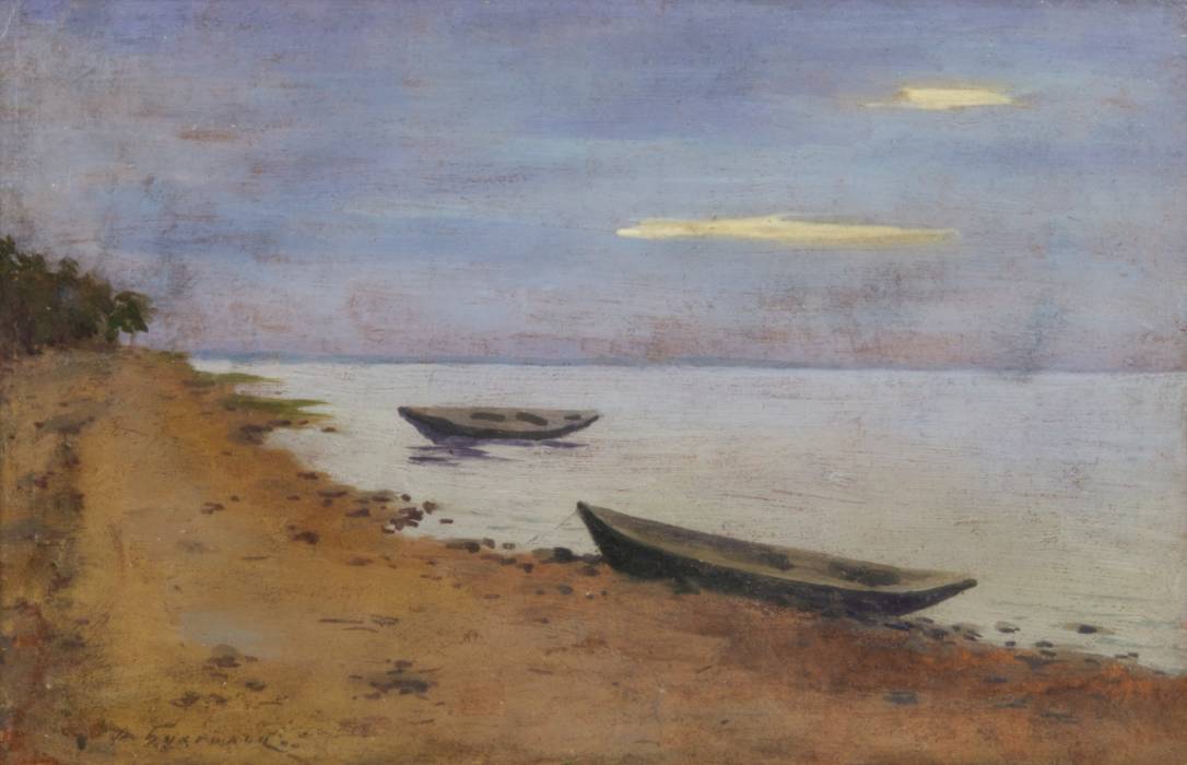 F.F. Buchholz. Seascape. On the seashore. 