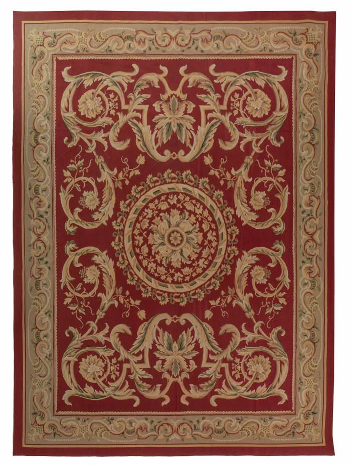 French carpet in Aubusson style. 