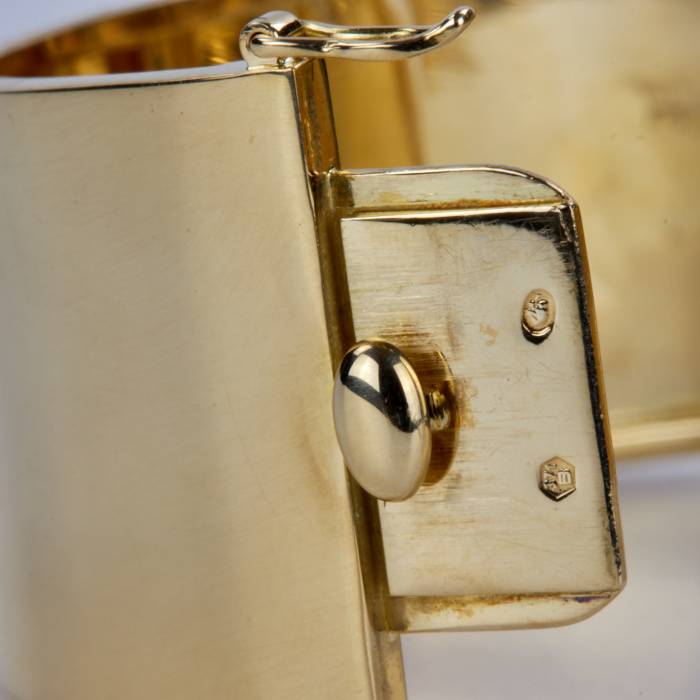 Bracelet en or 18 carats avec diamants. 
