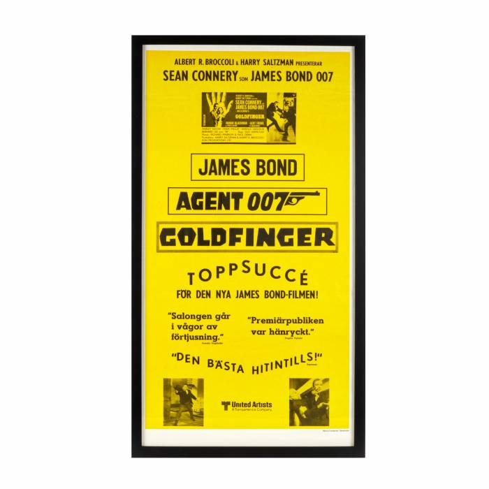 Collection d`affiches pour les films de James Bond. Annees 1970 