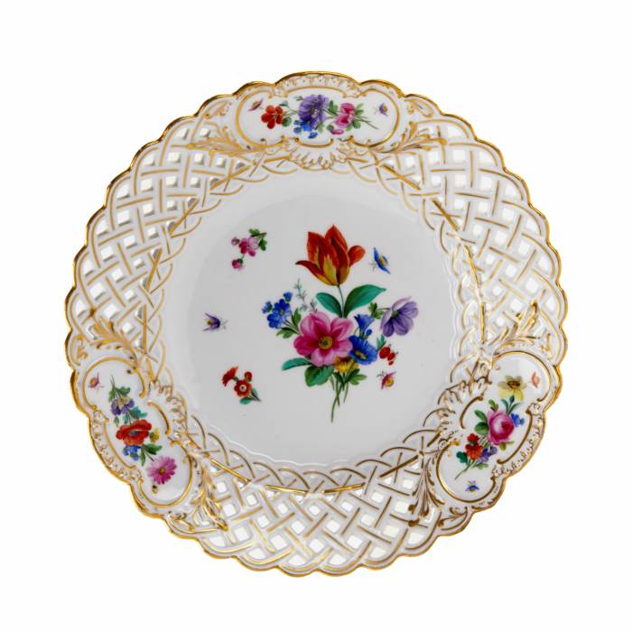 Assiette decorative de Meissen. 